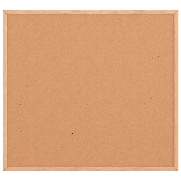 vidaXL Коркова дъска с рамка от масивна борова дървесина 60x55 см