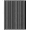 vidaXL Мат за врата Черно 80 x 120 cm Полипропилен