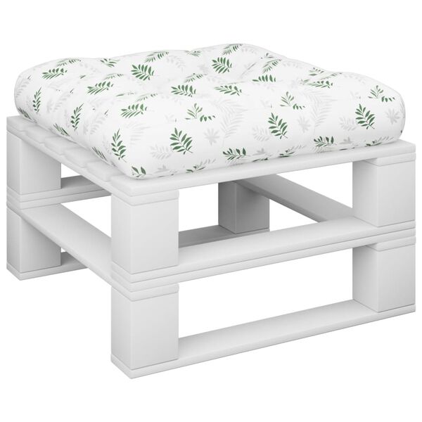 vidaXL Палетна възглавница, на листа, 50x50x12 см, текстил