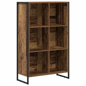 vidaXL Шкаф за книги Старо дърво 68 x 30 x 108 cm Инженерна дървесина