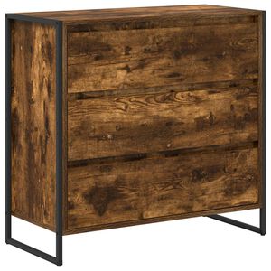 vidaXL Служебен шкаф Димящ дъб 79 x 36 x 75.5 см Инженерно дърво