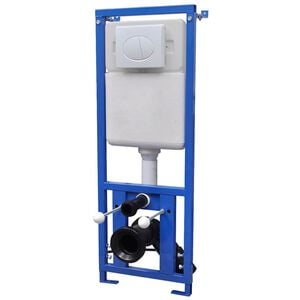 vidaXL Скрито високо казанче, 11 л, 41x14x (110-125) cм