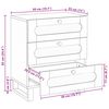 vidaXL Нощен шкаф Естествен 50 x 33 x 62 см Солидно мангово дърво