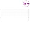vidaXL Ограда с пост Сребрист 0,8 x 25 m Стомана