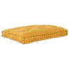 vidaXL Кушон за палетен диван Жълто 120 x 80 x 12 cm Текстил