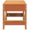 vidaXL Градинска табуретка, восъчнокафяв, 62x30x32 см, бор масив
