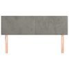 vidaXL Горни табли за легло, 2 бр, светлосиви, 72x5x78/88 см, кадифе
