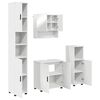 vidaXL Комплект мебели за баня 4 бр. Бяло 61 x 35 x 64 см