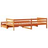 vidaXL Дневно легло с уширение и чекмеджета, без матрак, 90x200 см
