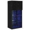vidaXL Стенен телевизионен шкаф 40,5 x 30 x 90 см Черния дъб