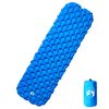 vidaXL Надуваем дюшек за къмпинг за 1 човек син 190x58х6 см