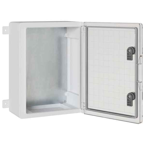 vidaXL Контролен шкаф Сив 30 x 19,5 x 40 см ABS пластмаса