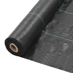 vidaXL Мрежа за мулчиране PP 2x50 м черна