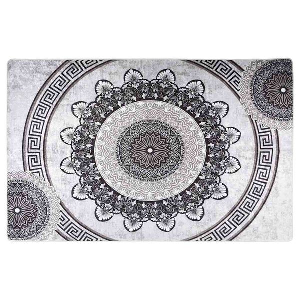 vidaXL Килим, миещ се, 80x150 см, пъстър, противоплъзгащ