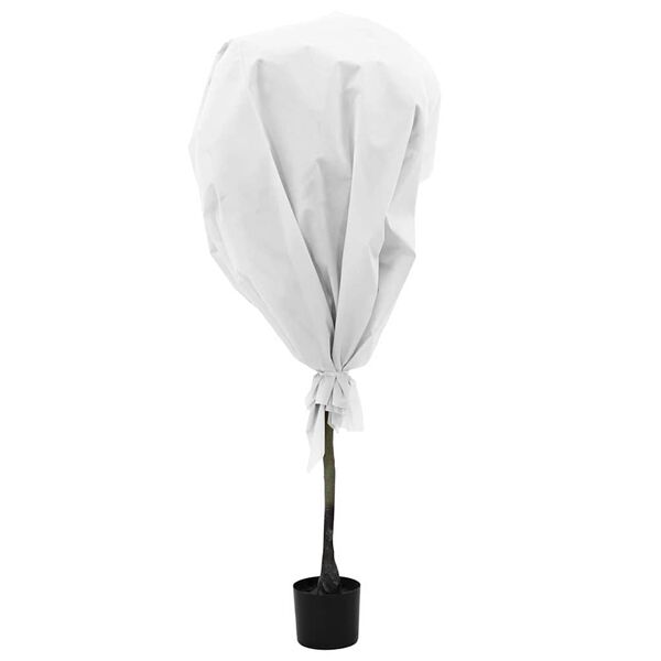 vidaXL Флийс за защита на растения от замръзване Бяло 100 x 1,6 м