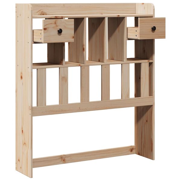 vidaXL Горна табла с място за съхранение, 75 см, масивно дърво бор