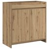 vidaXL Кабинет под мивка за баня Дъб артизан 78,5 x 37,5 x 81 см