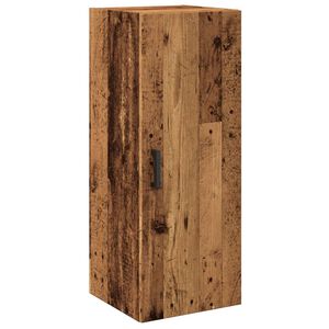 vidaXL Стенен шкаф, старо дърво, 34,5x34x90 см, инженерно дърво