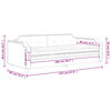vidaXL Канапе с матрак, таупе, 80x200 см, плат