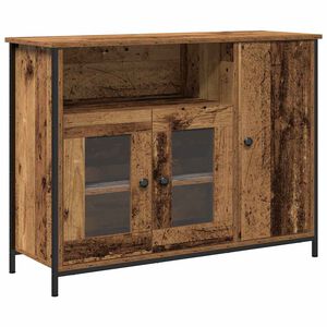 vidaXL Служебен шкаф Старо дърво 100 x 35 x 75 см