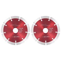 vidaXL Диамантени режещи дискове, 2 бр, стомана, 125 мм