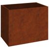 vidaXL Градинска саксия Ръждясало 50 x 32 x 40 см Патинираща стомана