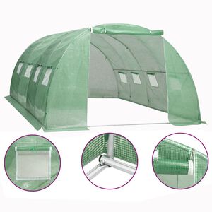 vidaXL Оранжерия 16 м&sup2; 4x4x2 м