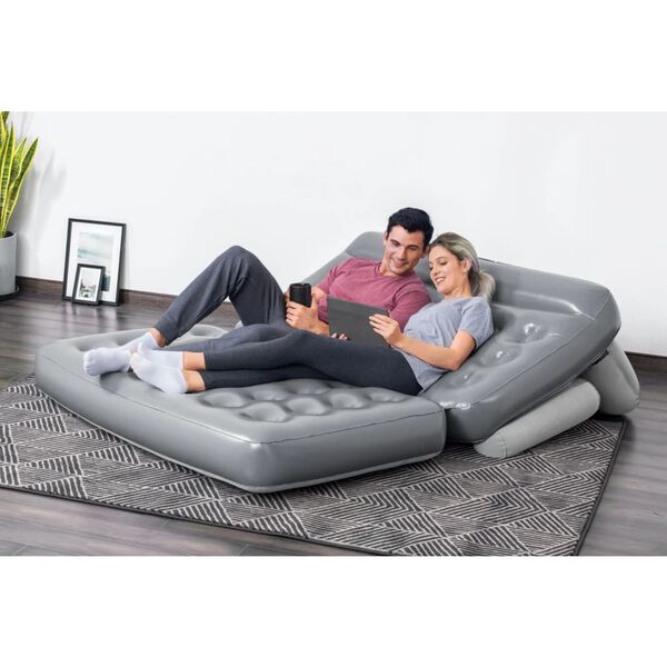 Bestway Надуваем диван 3-в-1, PVC, сив