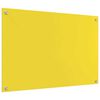 vidaXL Кухненски заден панел 2 pcs Жълто 90 x 60 cm закалено стъкло