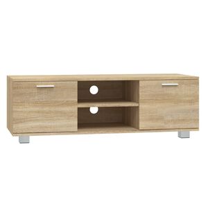 vidaXL ТВ шкаф, сонома дъб, 120x40,5x35 см, инженерно дърво