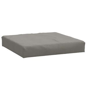 vidaXL Палетна възглавница, меланж тъмносиво, 60x60x9,5 см, плат