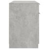 vidaXL Бюро със страничен шкаф, бетонно сиво, инженерна дървесина