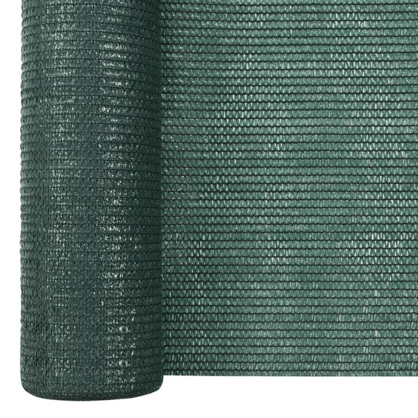 vidaXL Засенчваща мрежа зелена 1x10 м HDPE 75 г/м&sup2;