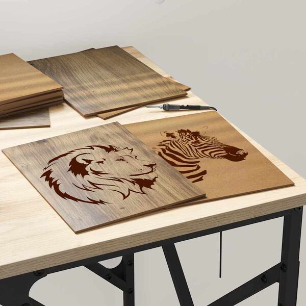 vidaXL Декор панели 12 pcs дъб артизан 15 x 21 x 0.3 см