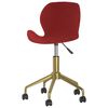 335035 vidaXL Swivel Dining Chairs 2 pcs Wine Red Velvet