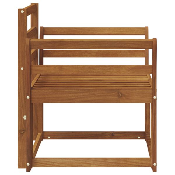 vidaXL Външен диван Солидно акациево дърво Естествен