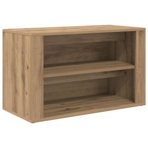 vidaXL Шкаф за обувки 75 x 35 x 45 см Инженерна дървесина дъб артизан