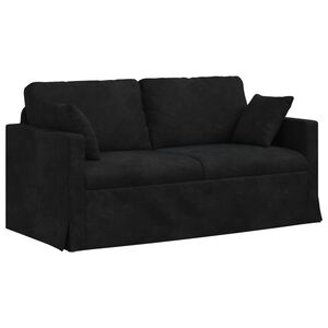 vidaXL Диван Черно 158 x 78 x 80 см Кадифе