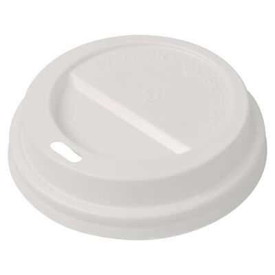 vidaXL 1000 бр капачки за чаши за еднократна употреба пластмаса 80 мм