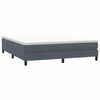 vidaXL Box Spring легло без матрак Тъмно сиво 180x210 cm Кадифе