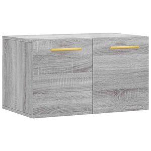 vidaXL Стенен шкаф, сив сонома, 60x36,5x35 см, инженерно дърво