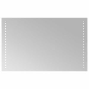 vidaXL LED огледало за баня Прозрачен 80 x 50 cm закалено стъкло