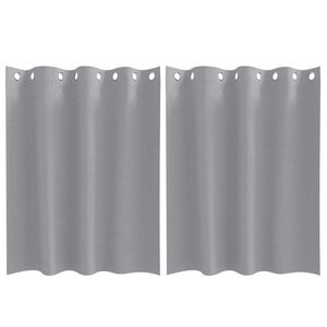 vidaXL Завеси за затъмняване с пръстени 2 pcs Светлосиво 140 x 140 cm