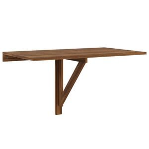 vidaXL Сгъваема стенна маса кафяв дъб 100x60x56 см инженерно дърво