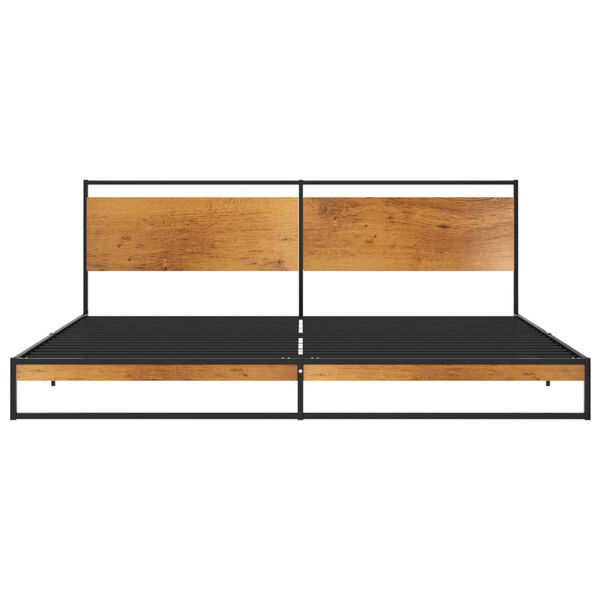 vidaXL Рамка за легло, метал, 200x200 cм