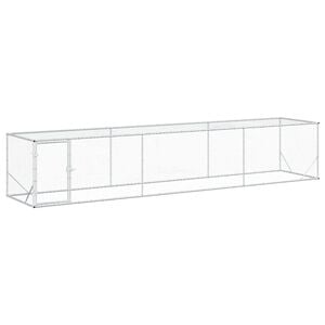 vidaXL Птича птица Сребристо 500 x 100 x 100 cm Поцинкована стомана