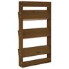 vidaXL Стенни кашпи 3 нива 60x18,5x110 см меденокафяви бор масив