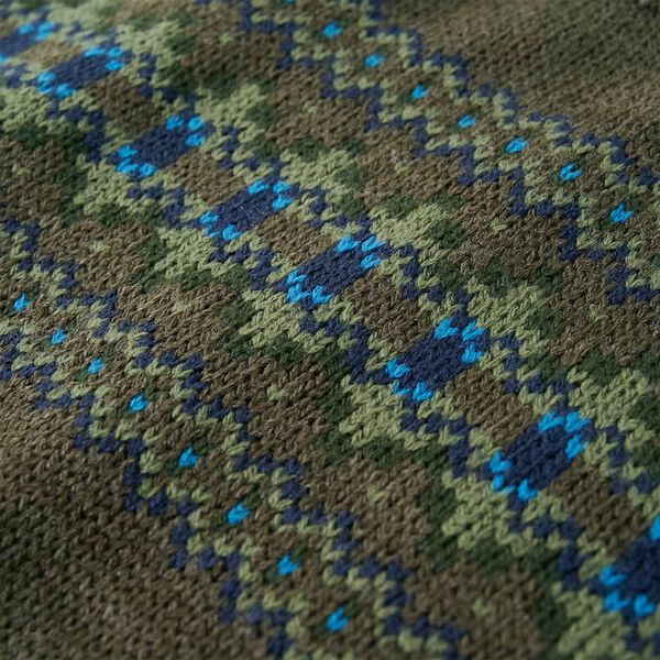 Детски плетен пуловер, каки, 104