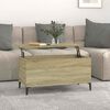 vidaXL Кафе маса, дъб сонома, 90x44,5x45 см, инженерно дърво