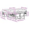 vidaXL Комплект дивани за открито 9 pcs Естествено и светло сиво
